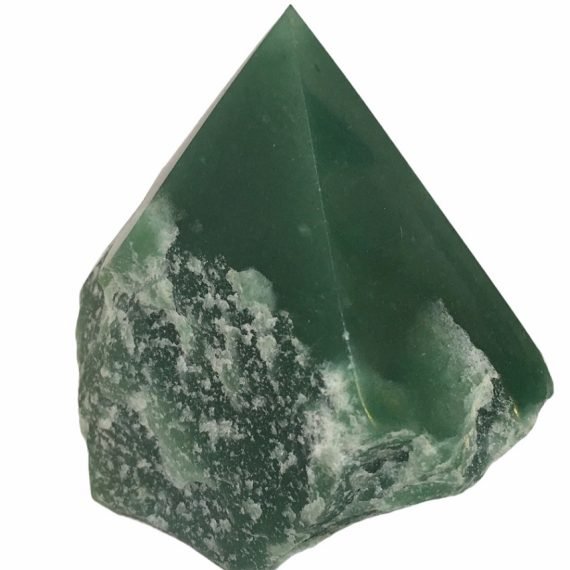 Piedra de Cuarzo Verde en punta natural