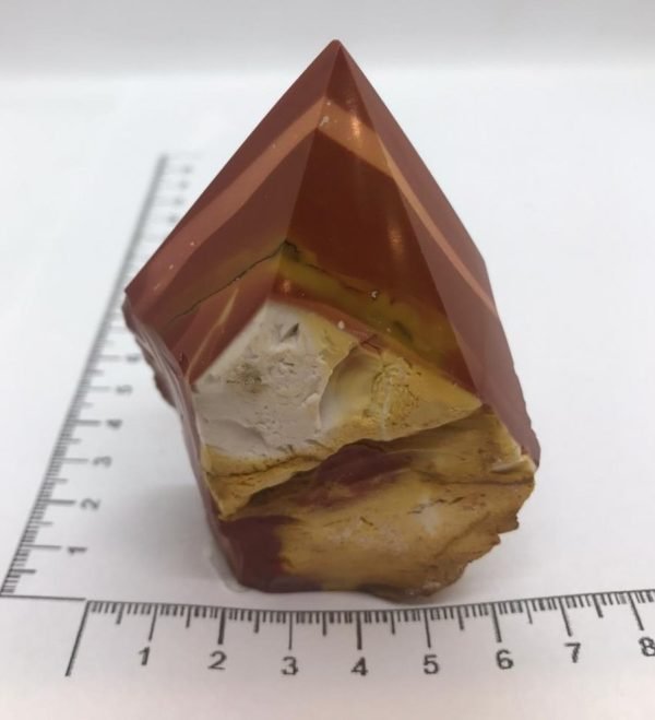 Piedra Jaspe Rojo Natural en punta - Imagen 3