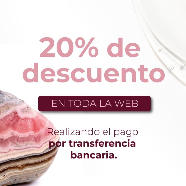 20% descuento en toda la web pagando con transferencia bancaria - Melina Joyería