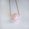 Set dije Bolita de Cuarzo Rosa y Cadena de Plata 925 - Imagen 3