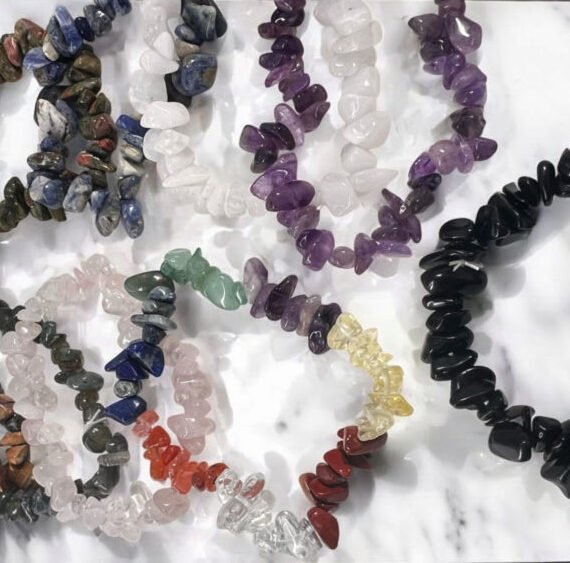 Pulsera escallas piedras naturales