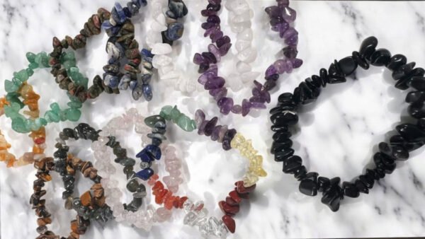 Pulsera escallas piedras naturales