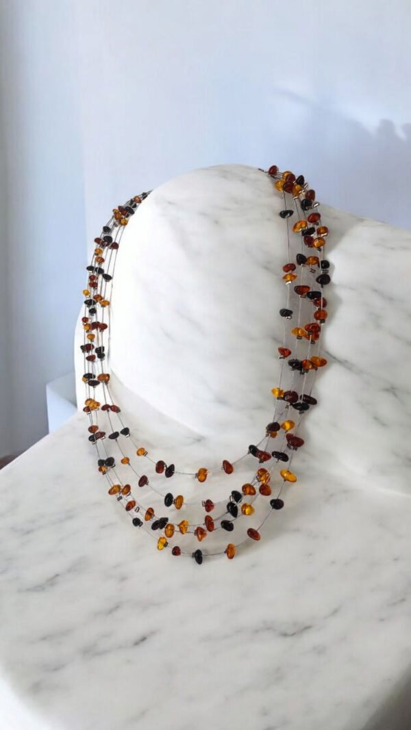 collar Ambar cinco vueltas