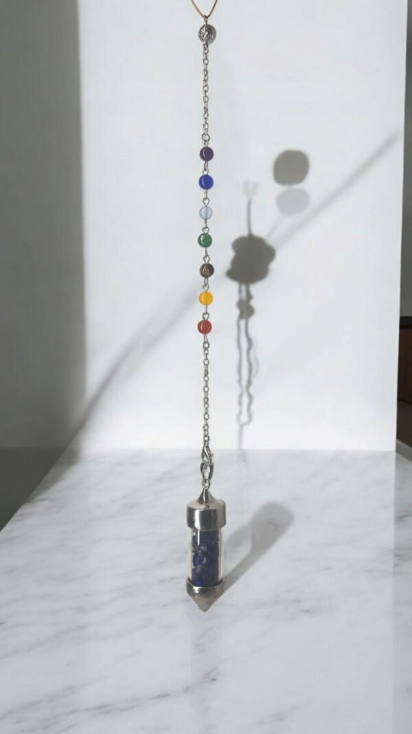 péndulo siete chakras tres en uno