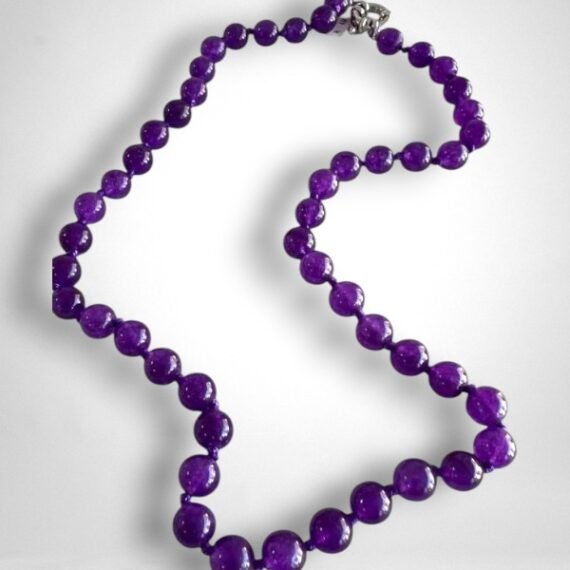 Collar Amatista esferas grandes