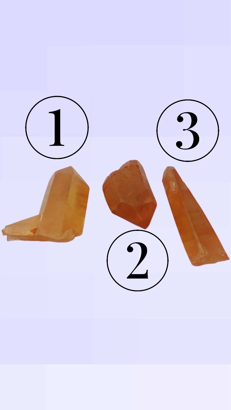 Punta cuarzo mandarina natural - Imagen 2