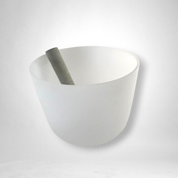 Cuenco de Cuarzo blanco