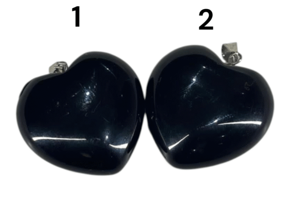 Dije Corazón de Onix negro