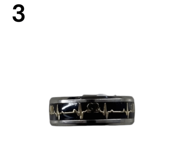 Anillo de las emociones de acero plateado