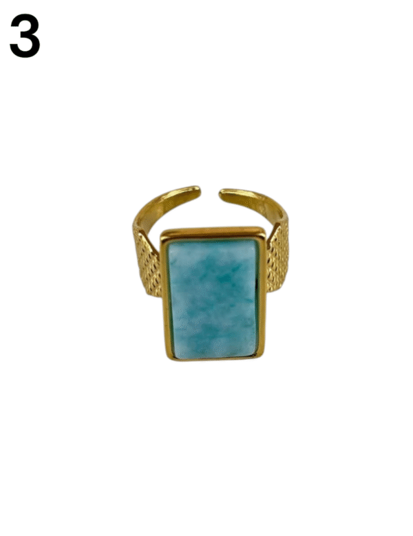 Anillos de acero dorado