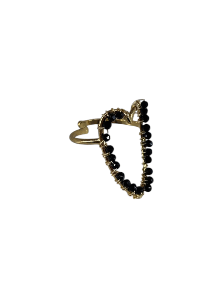 Anillos con chispitas de piedras