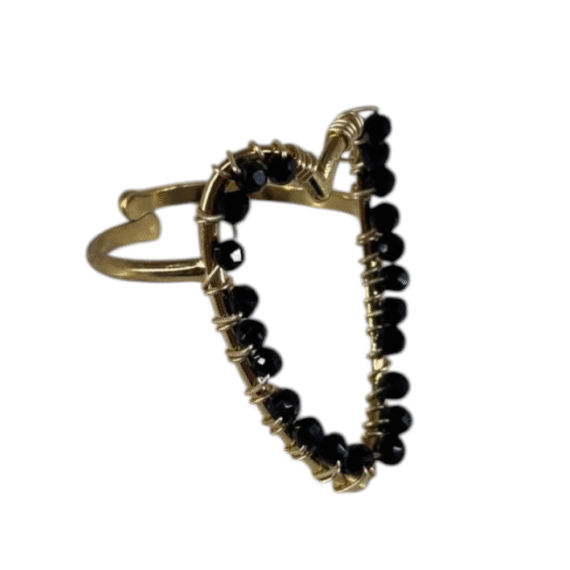 Anillos con chispitas de piedras
