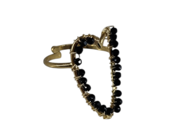 Anillos con chispitas de piedras
