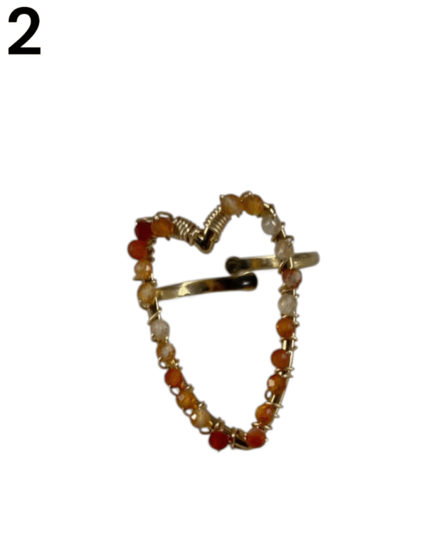 anillos con chispita de piedras