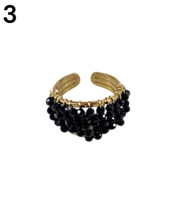 Anillos con chispita de piedras