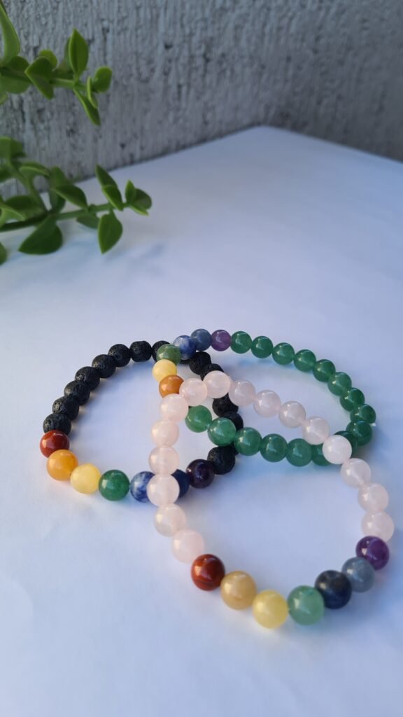 Pulseras Siete Chakras de piedras calidad premiun
