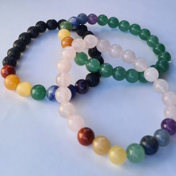 Pulseras Siete Chakras de piedras calidad premiun