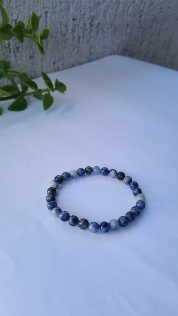 Pulsera de Sodalita con bolitas chicas