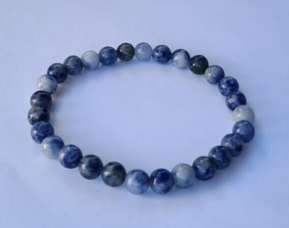 Pulsera de Sodalita con bolitas chicas