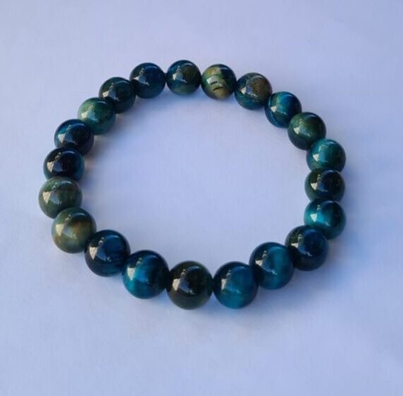 Pulsera de Ojo de Tigre azul o verde