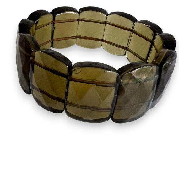 Pulsera de cristal con cabujones facetados