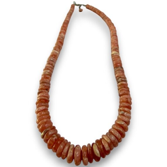 Collar de Rodocrosita Deluxe donitas y plata