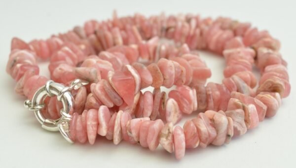 Set de Rodocrosita con escallas natuarles collar y pulsera