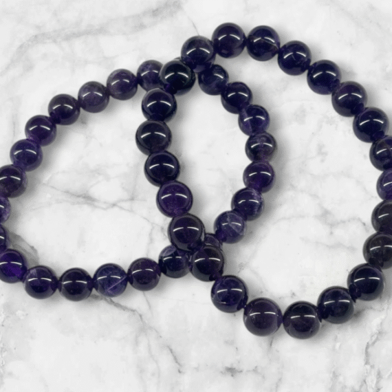 Pulsera de Amatista con bolitas calidad Premium
