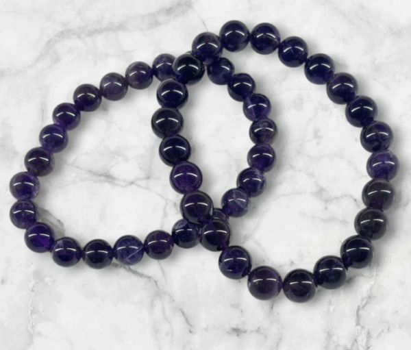 Pulsera de Amatista con bolitas calidad Premium