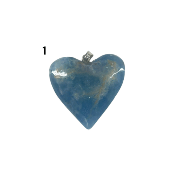 Dije de Ónix Cielo corazón con pasa cadena de acero
