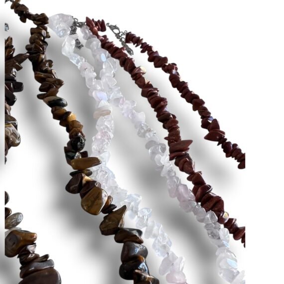 Collar de Escallas de Piedras Naturales corto