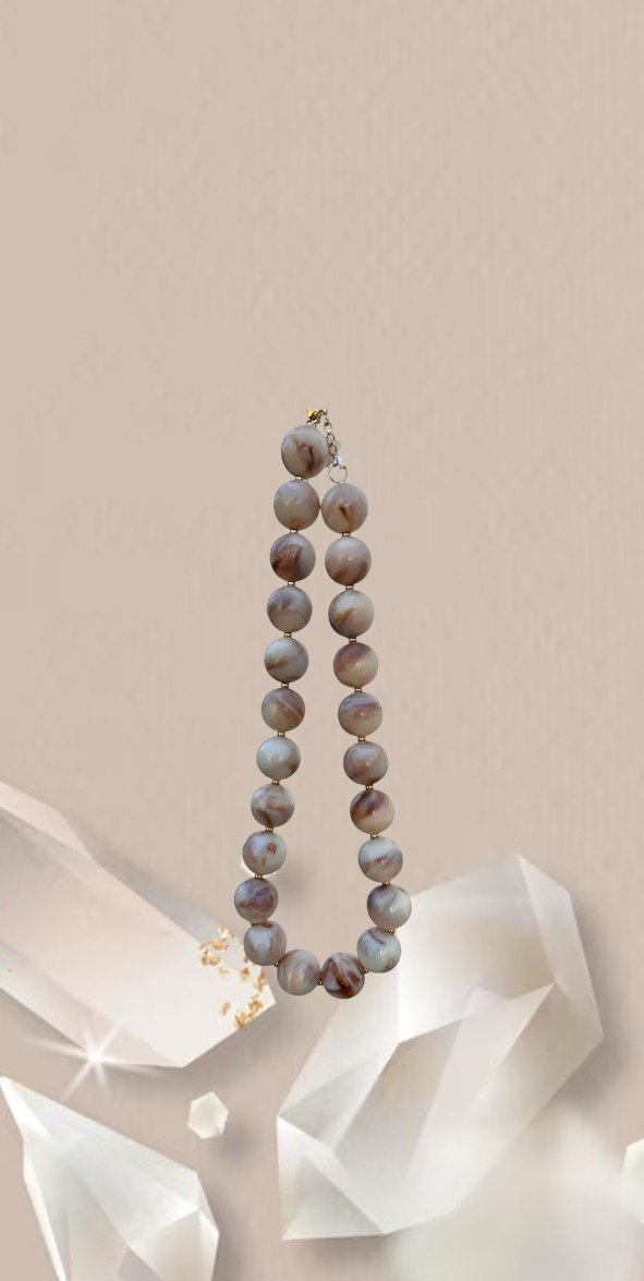 Collares bolones simil piedras