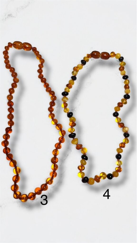 Collar de ambar para niños