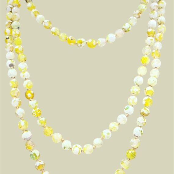 Collar Agatas Amarillas