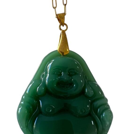 Collar Budda de Cuarzo Verde