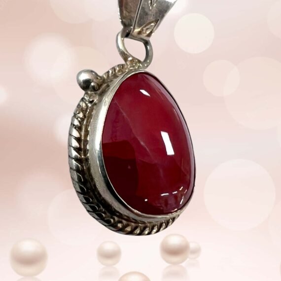 Collar Dije de Rodocrosita Ortiz calidad premiun y plata