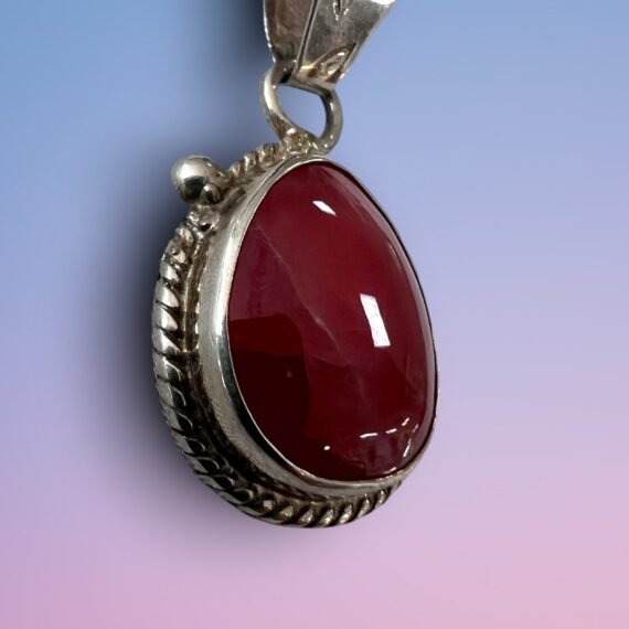 Collar Dije de Rodocrosita Ortiz con Plata