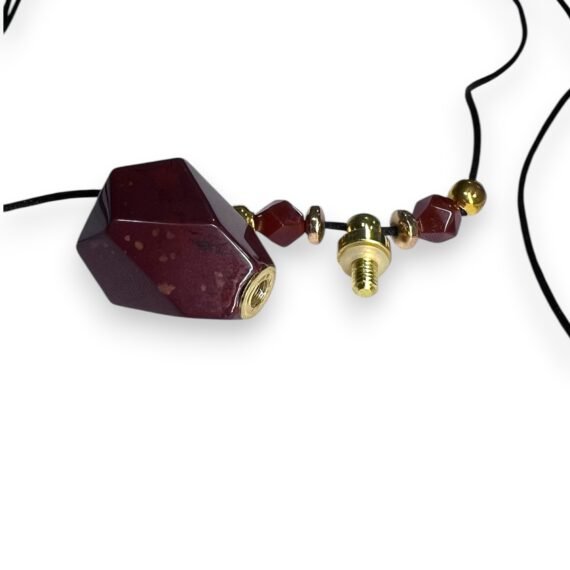 Collar Perfumero de Jaspe rojo