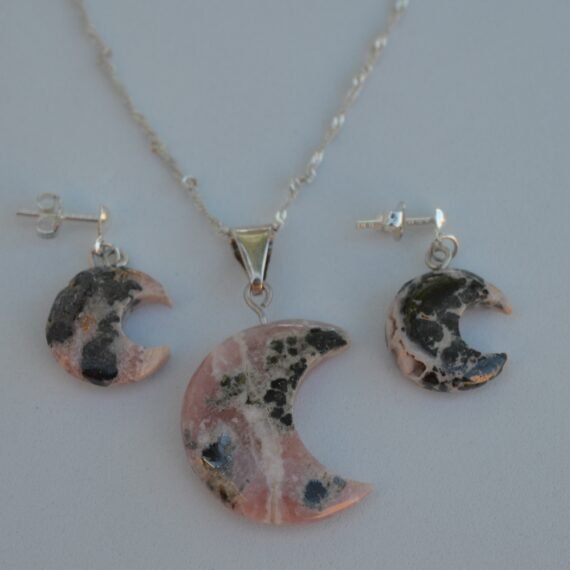 Set Luna Rodocrosita con Aros
