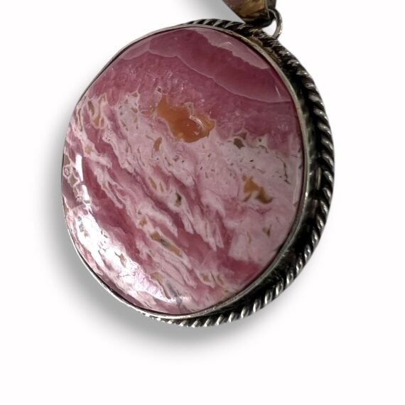 Dije de Rodocrosita con Plata