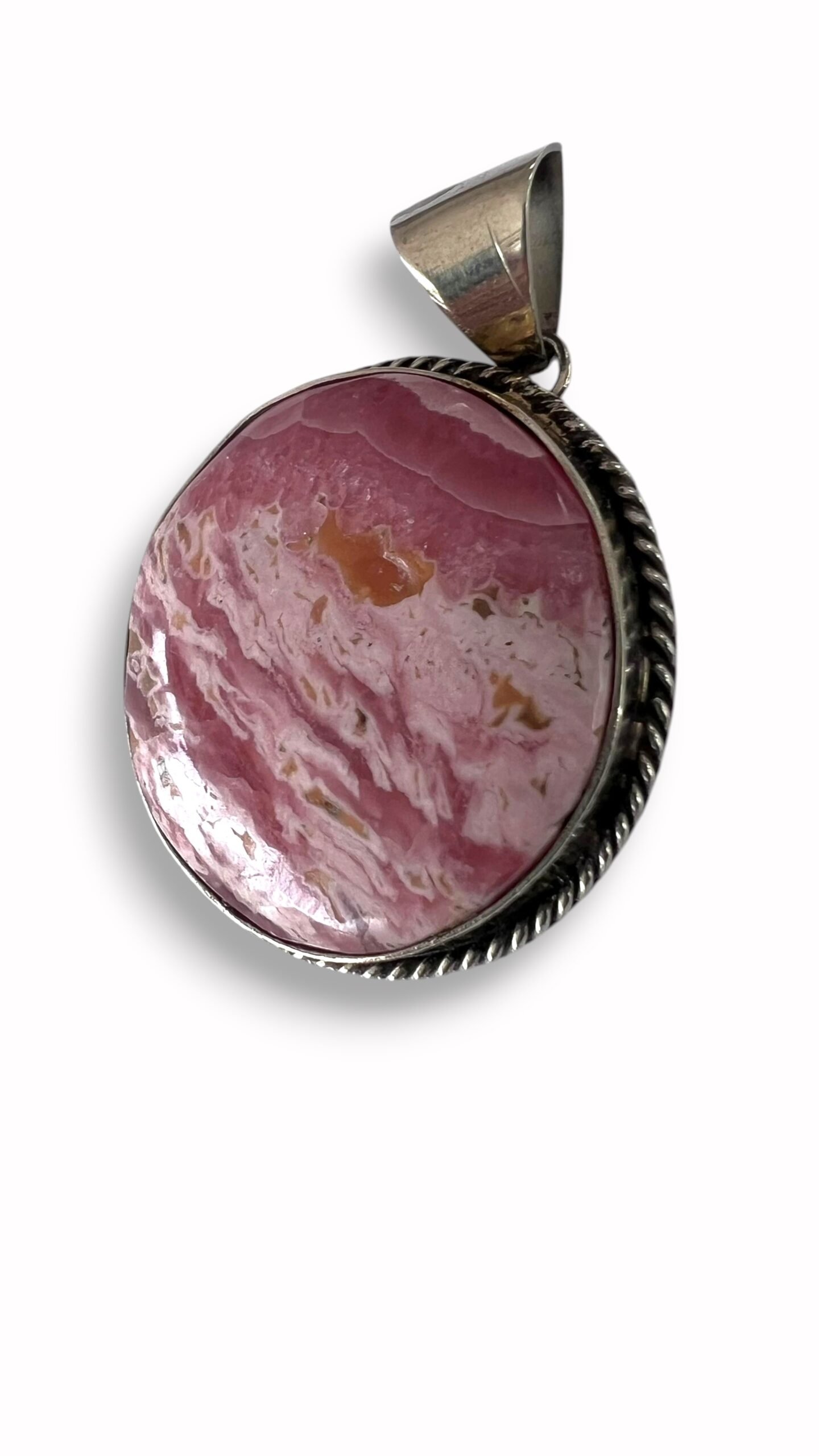 Dije de Rodocrosita con Plata