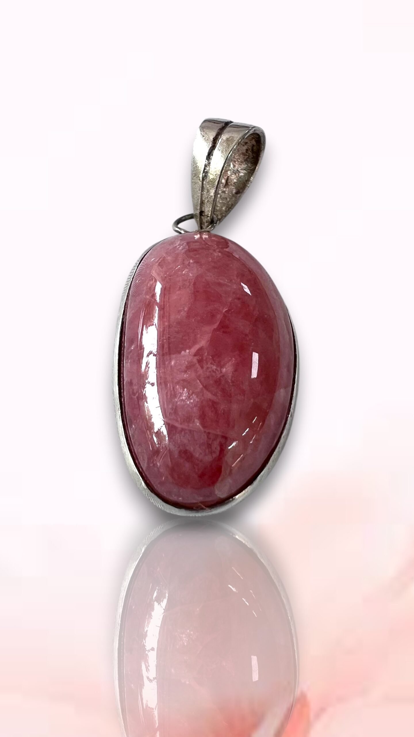 Dije de Rodocrosita Ortiz con plata