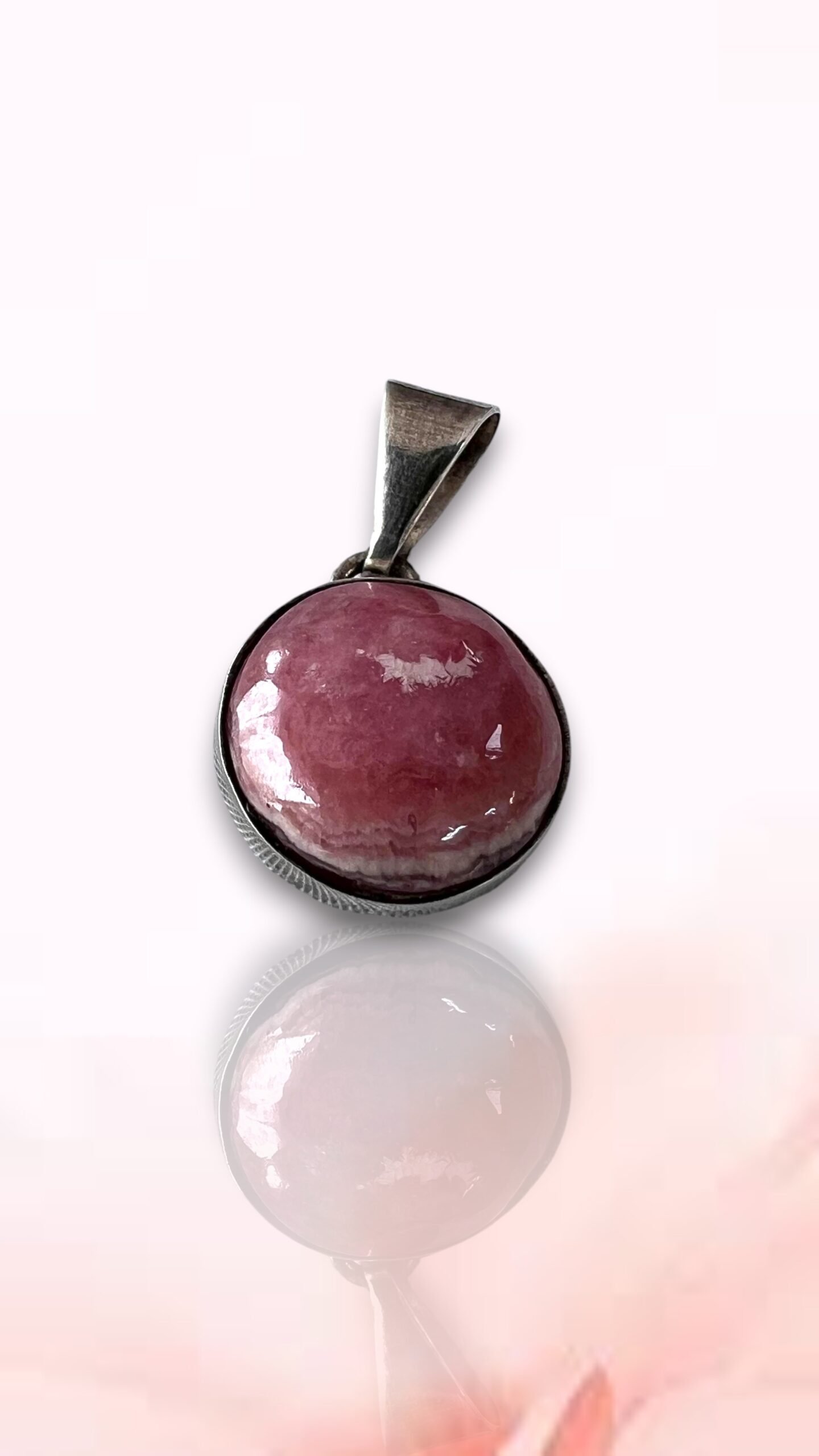 Dije de Rodocrosita con Plata Pequeño