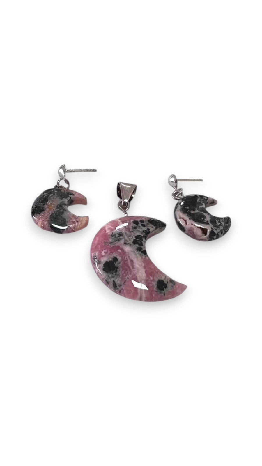 Set Luna Rodocrosita con Aros