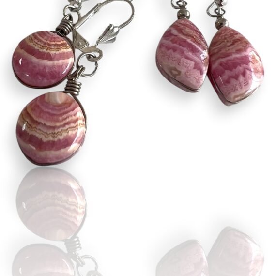 Set aros de Rodocrosita formas