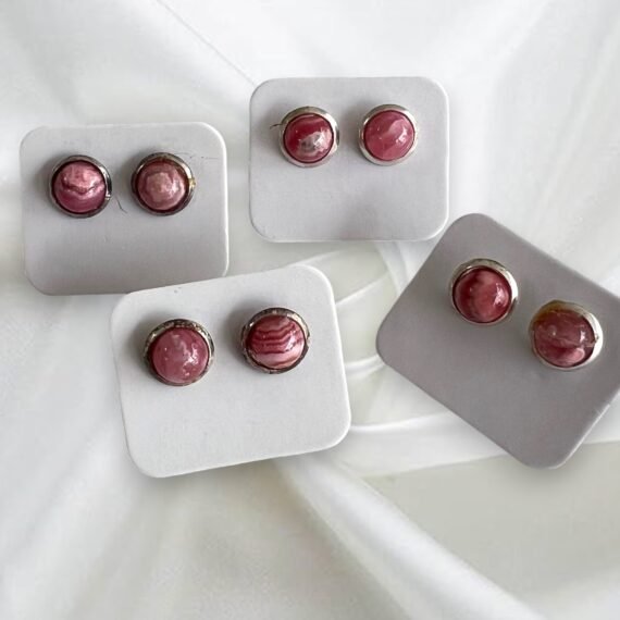 Set de aros de rodocrosita fru fru