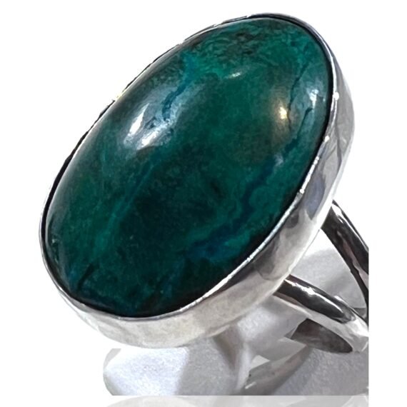 Anillo Crisocola Ovalado