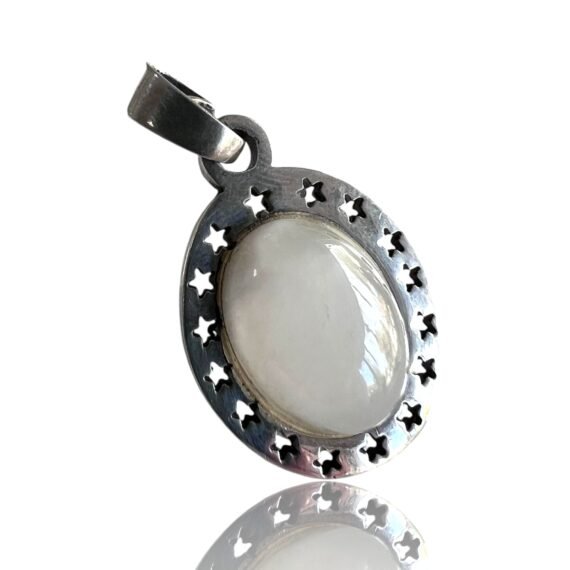 Dije de Onix Blanco