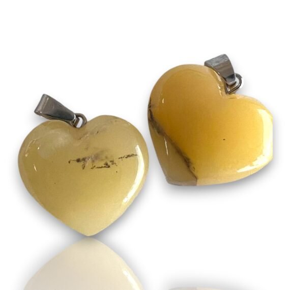 Corazon de Cuarzo Amarillo