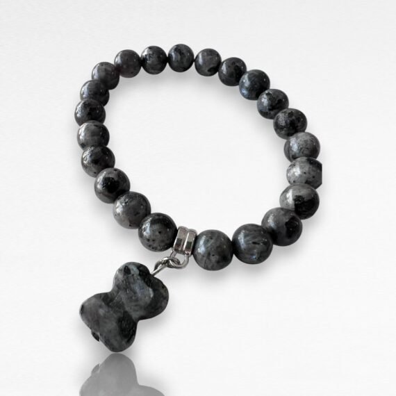 Pulsera Jaspe Negro Huesito
